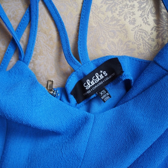 Lulu’s Cross-strap strappy skater dress size xs - Picture 3 of 4